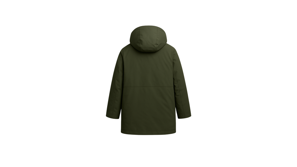 Abrigo Impermeable Verde Oliva