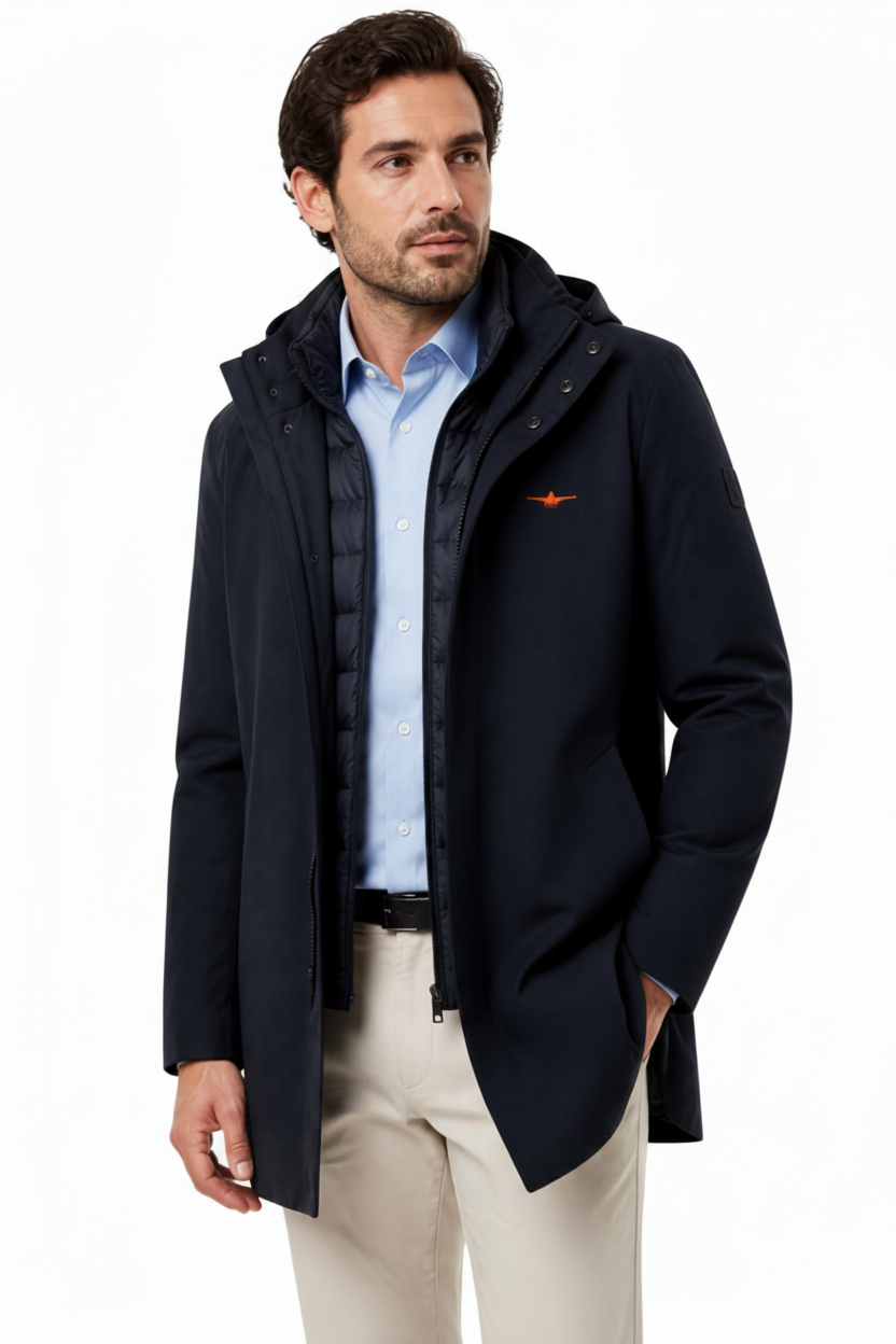 Abrigo Impermeable AZUL MARINO
