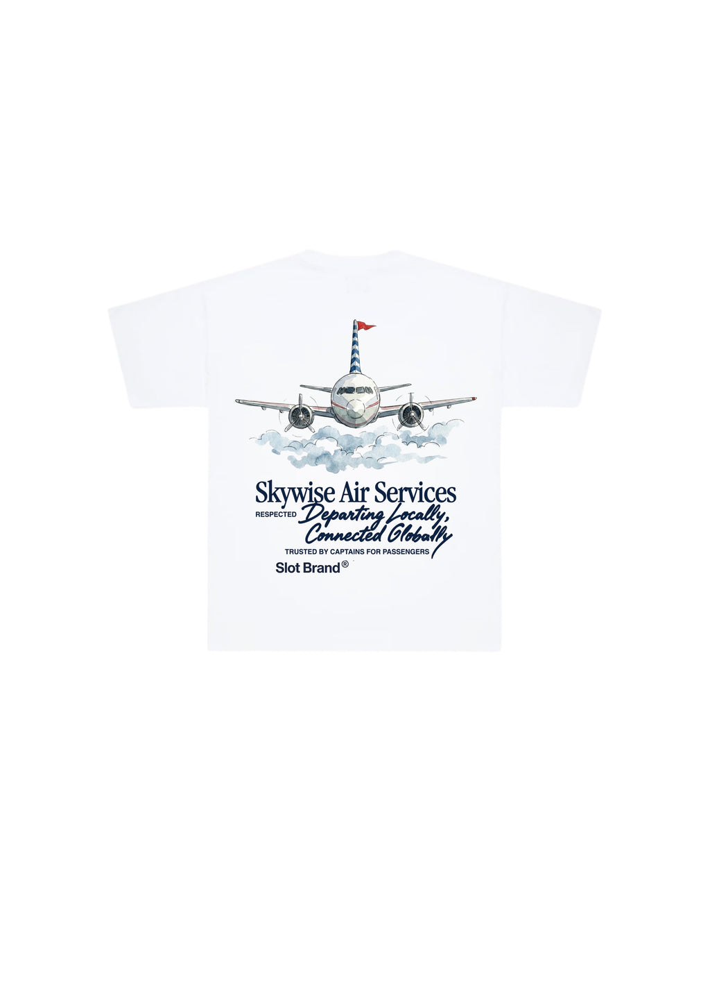 CAMISETA BLANCA AVION