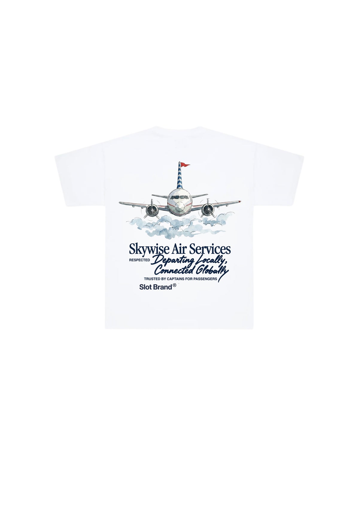 CAMISETA BLANCA AVION