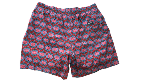 BAÑADOR Geométrico Rojo y Azul