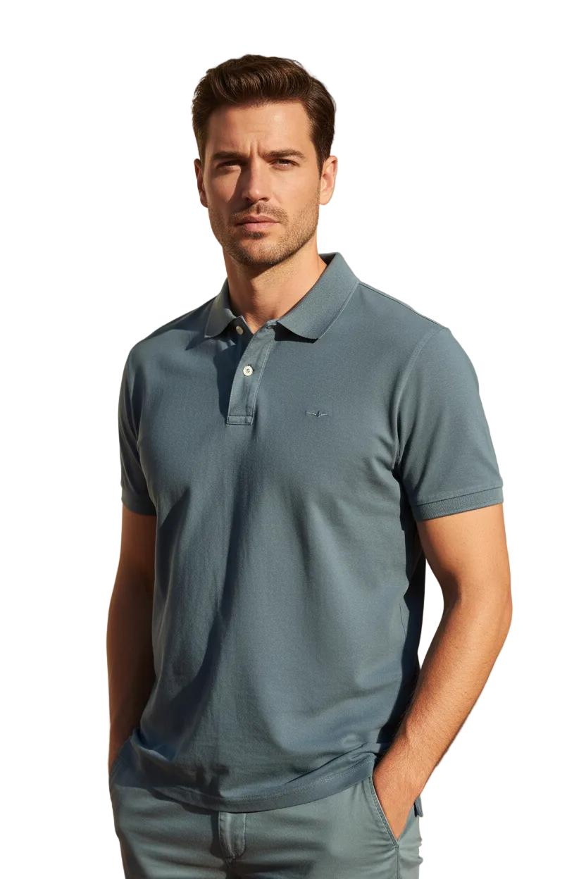 POLO Azul Plomo